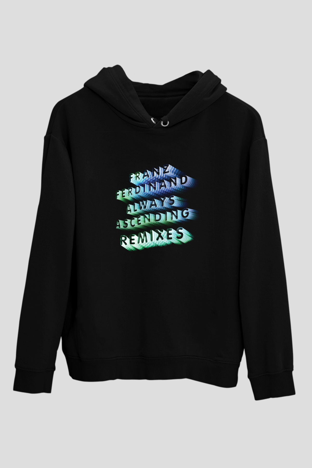 Franz Ferdinand Baskılı Unisex Siyah Hoodie