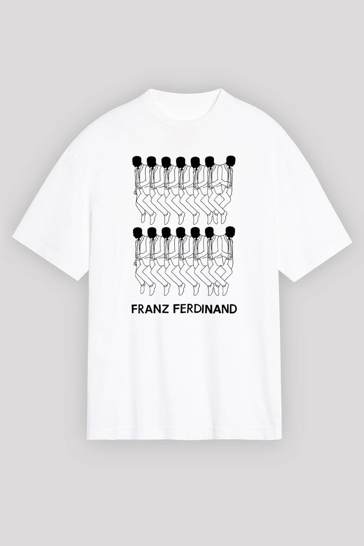 Franz Ferdinand Beyaz Unisex Oversize Tişört T-Shirt
