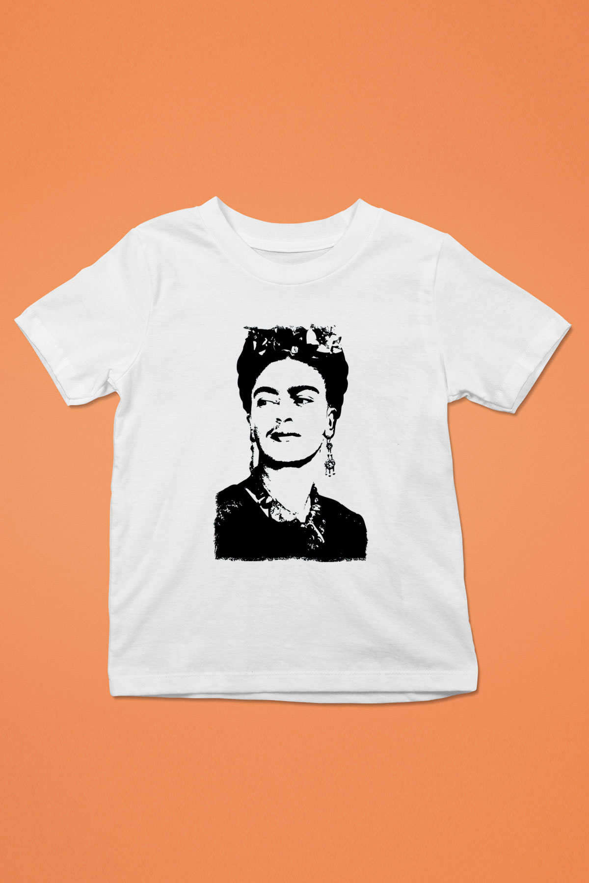 Frida Kahlo Beyaz Unisex Çocuk Tişört