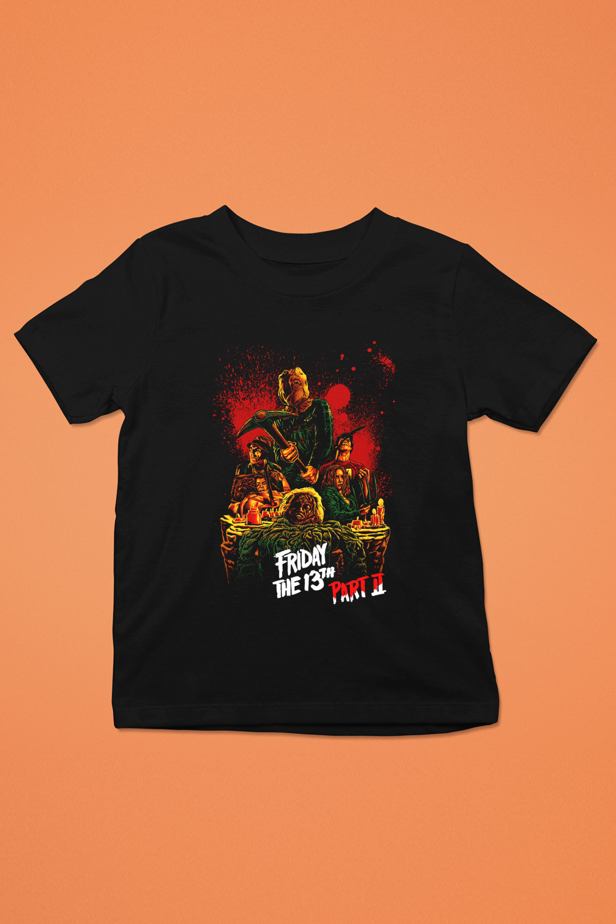Friday the 13th 13.Cuma Baskılı Siyah Unisex Çocuk Tişört