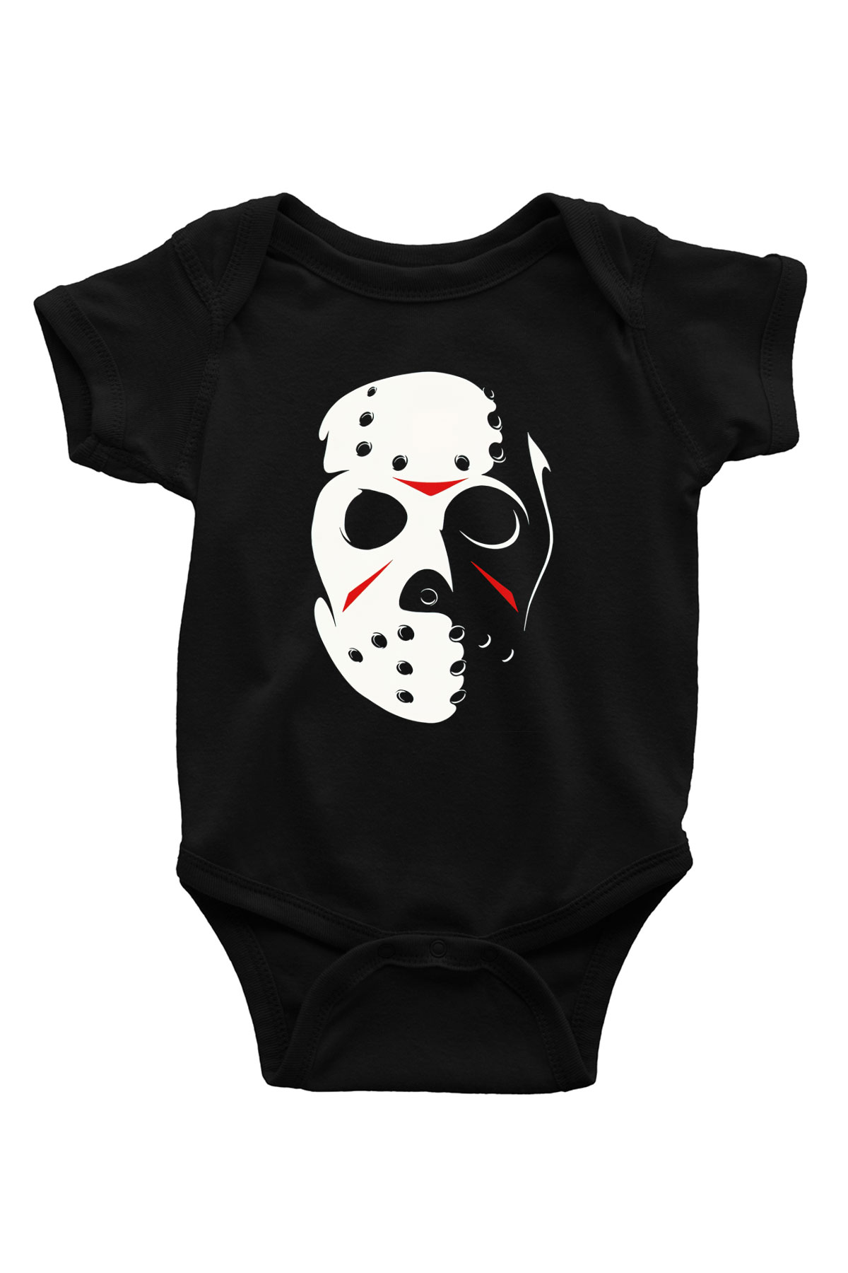 Friday the 13th 13.Cuma Baskılı Siyah Bebek Body - Zıbın