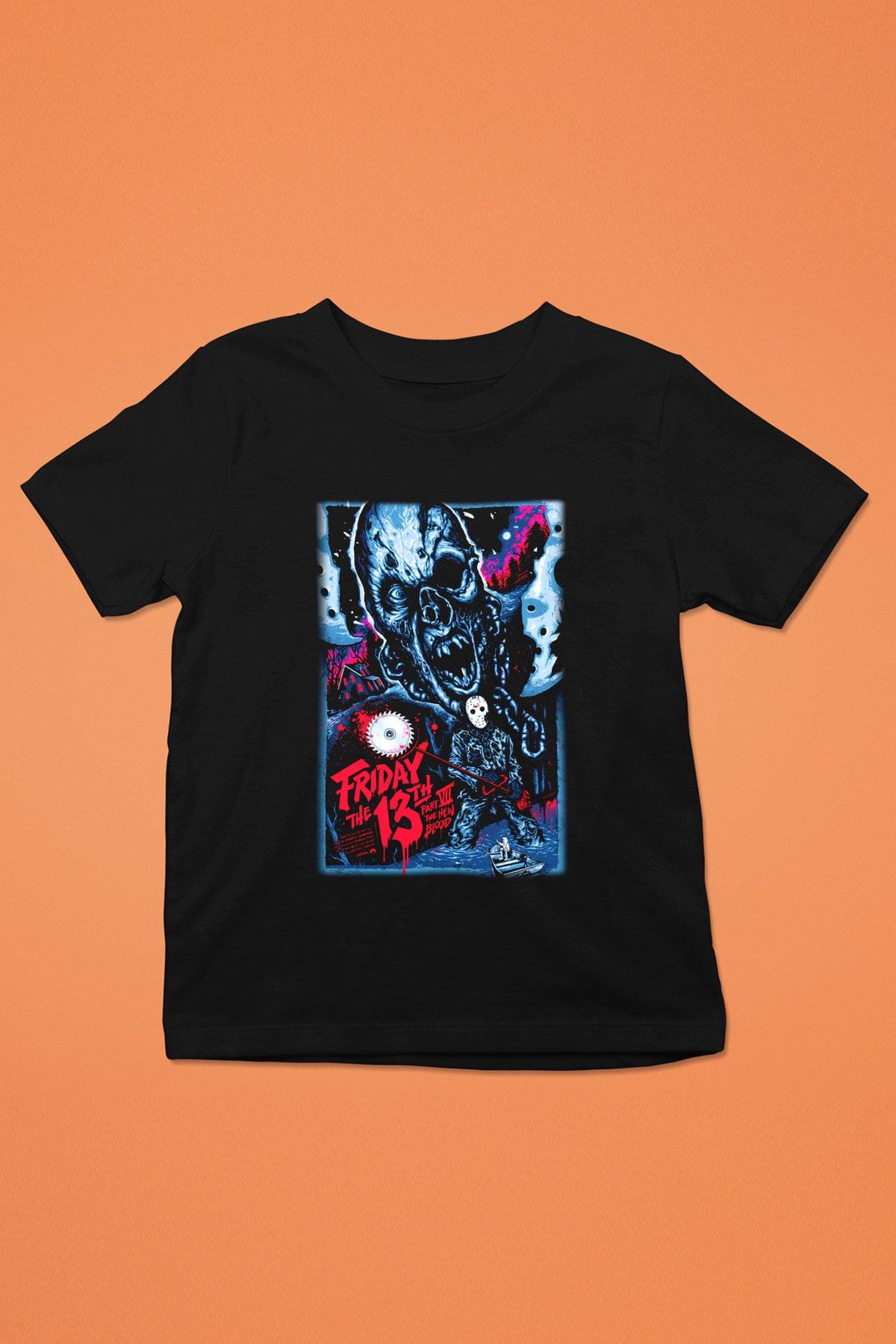 Friday the 13th 13.Cuma Baskılı Siyah Unisex Çocuk Tişört