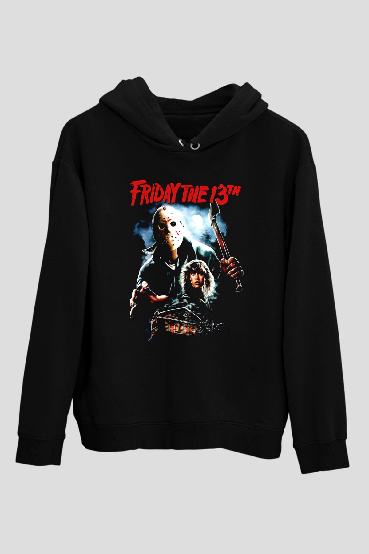 Friday the 13th 13.Cuma Siyah Unisex Hoodie