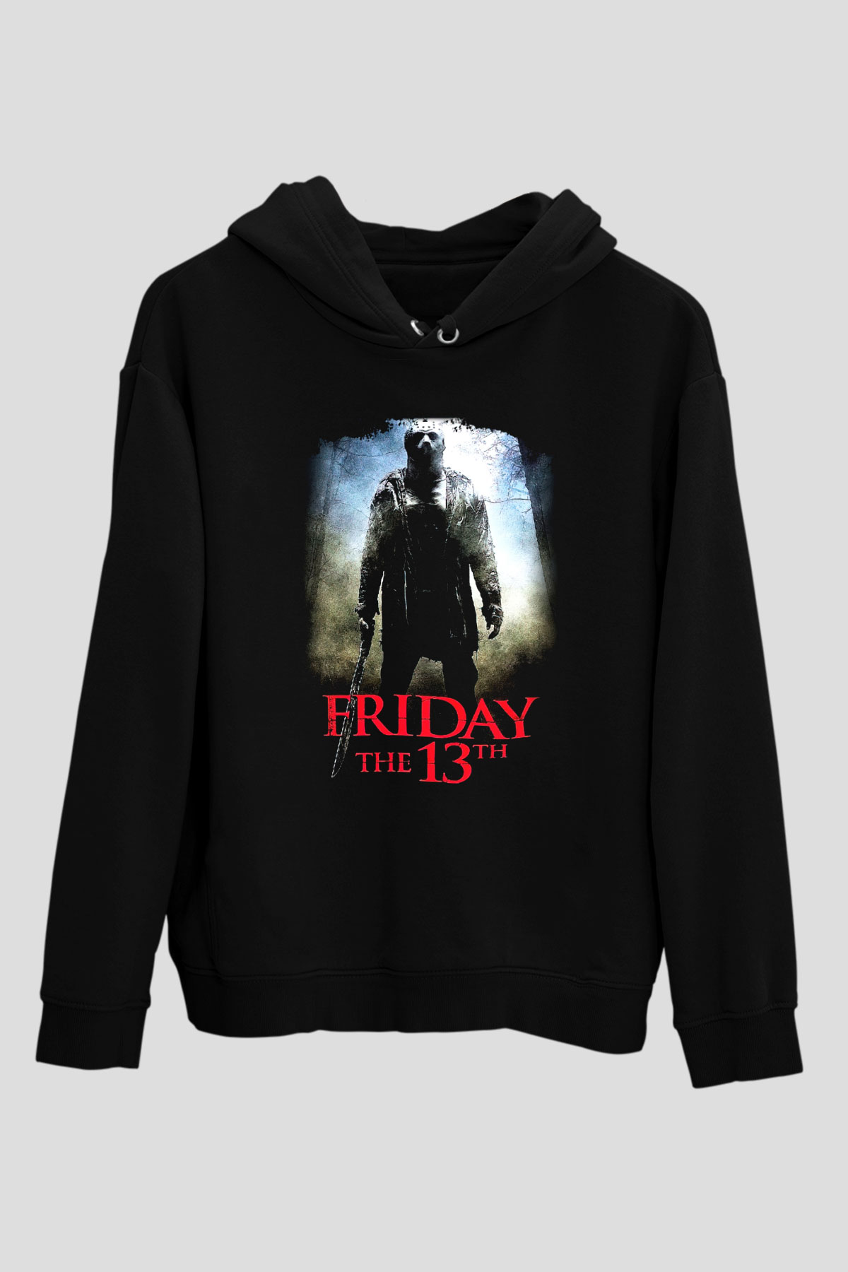 Friday the 13th 13.Cuma Siyah Unisex Kapüşonlu Sweatshirt