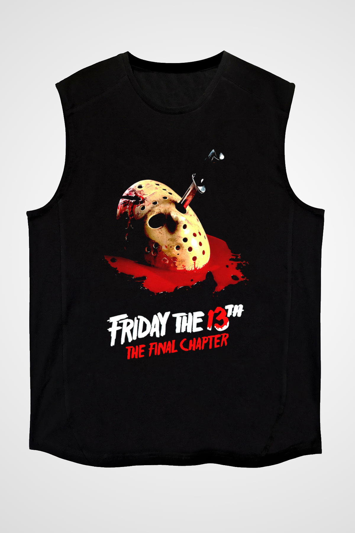 Friday the 13th 13.Cuma Siyah Unisex  Kolsuz Tişört