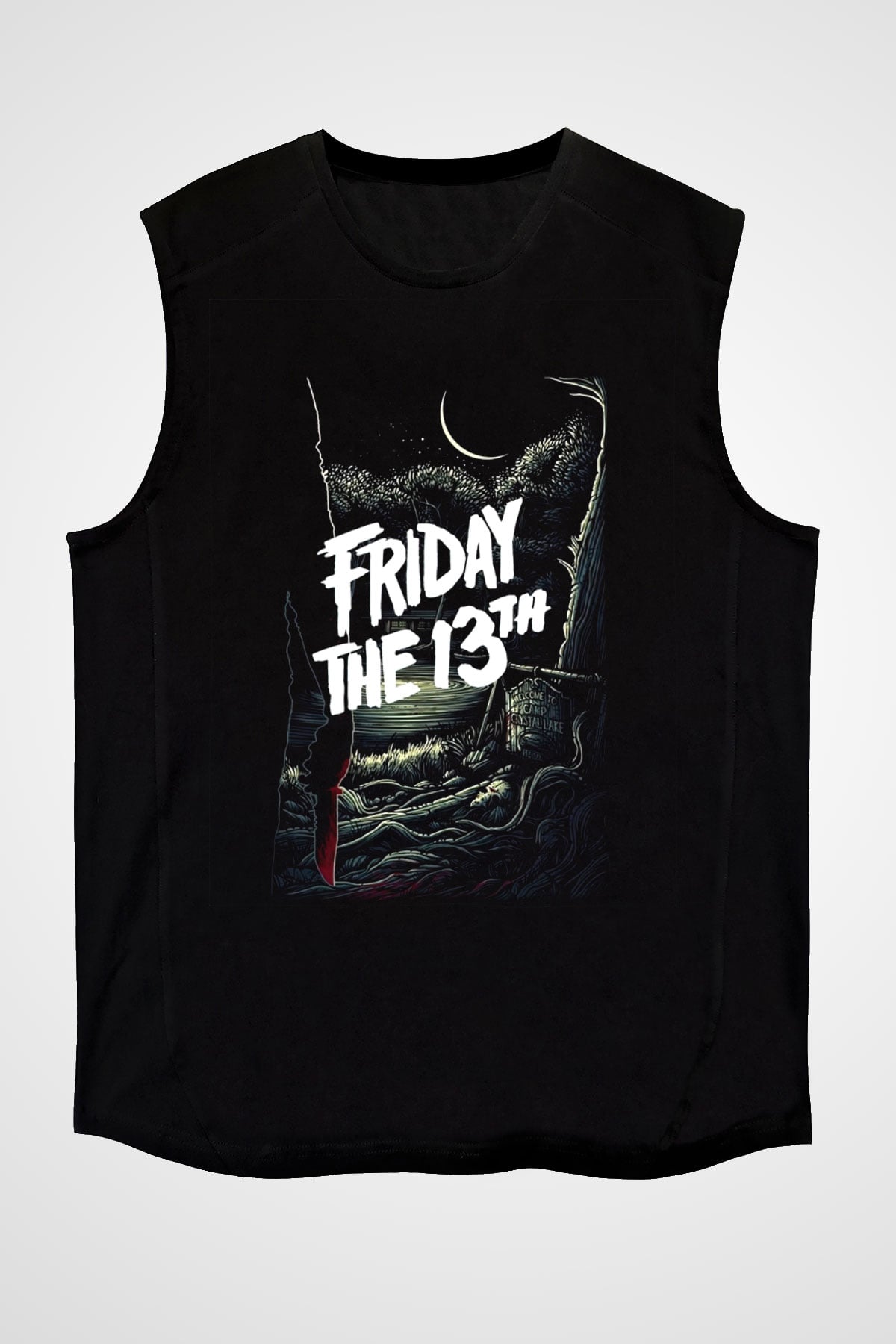 Friday the 13th 13.Cuma Siyah Unisex Kolsuz Tişört