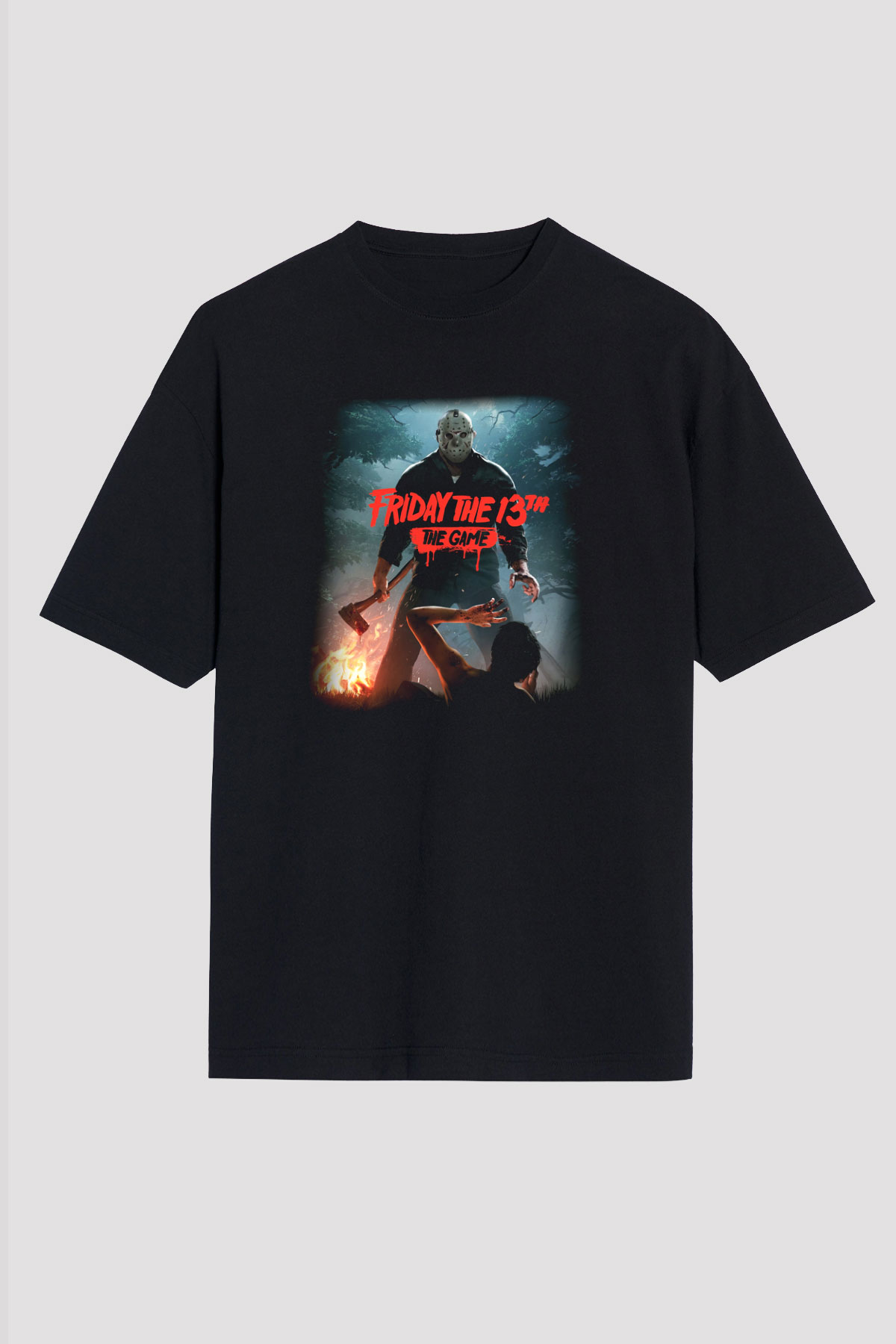 Friday the 13th 13.Cuma Siyah Unisex Oversize Tişört