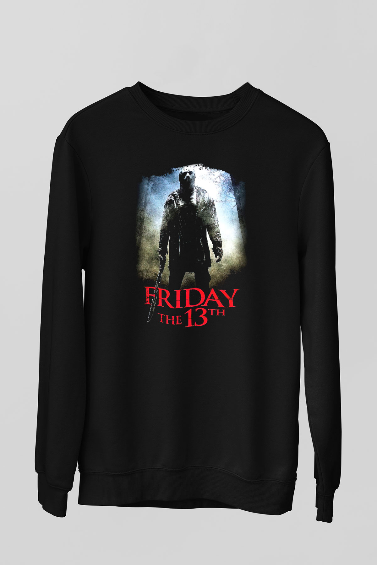 Friday the 13th 13.Cuma Siyah Unisex Sweatshirt