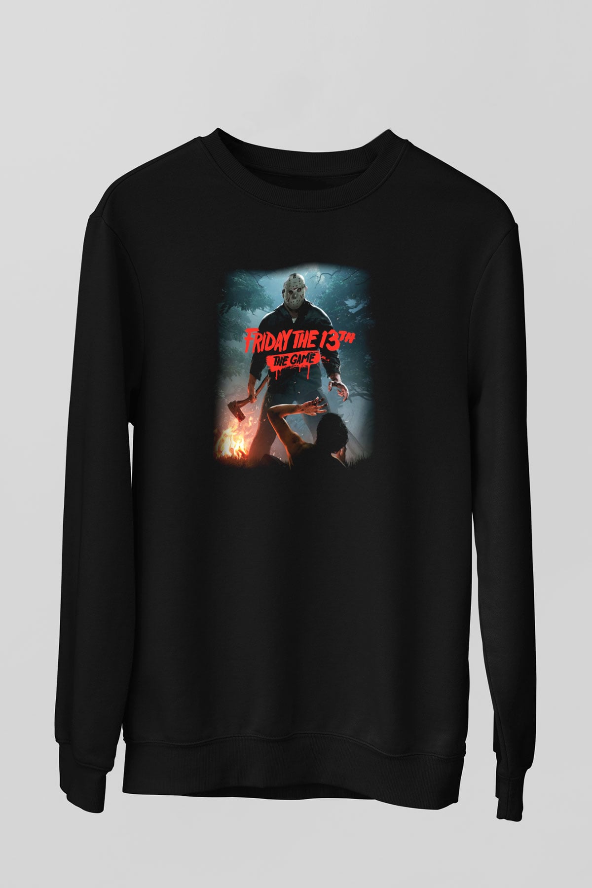 Friday the 13th 13.Cuma Siyah Unisex Sweatshirt
