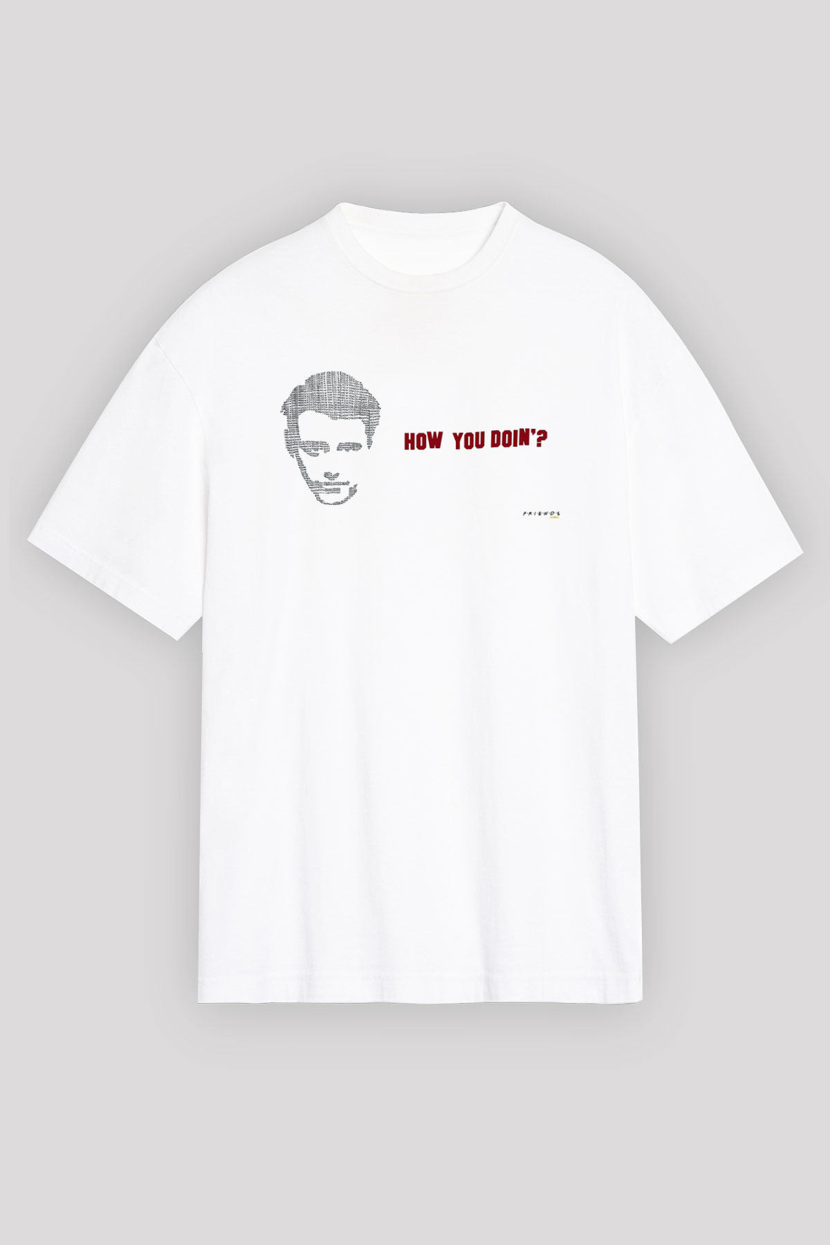Friends Beyaz Unisex Oversize Tişört