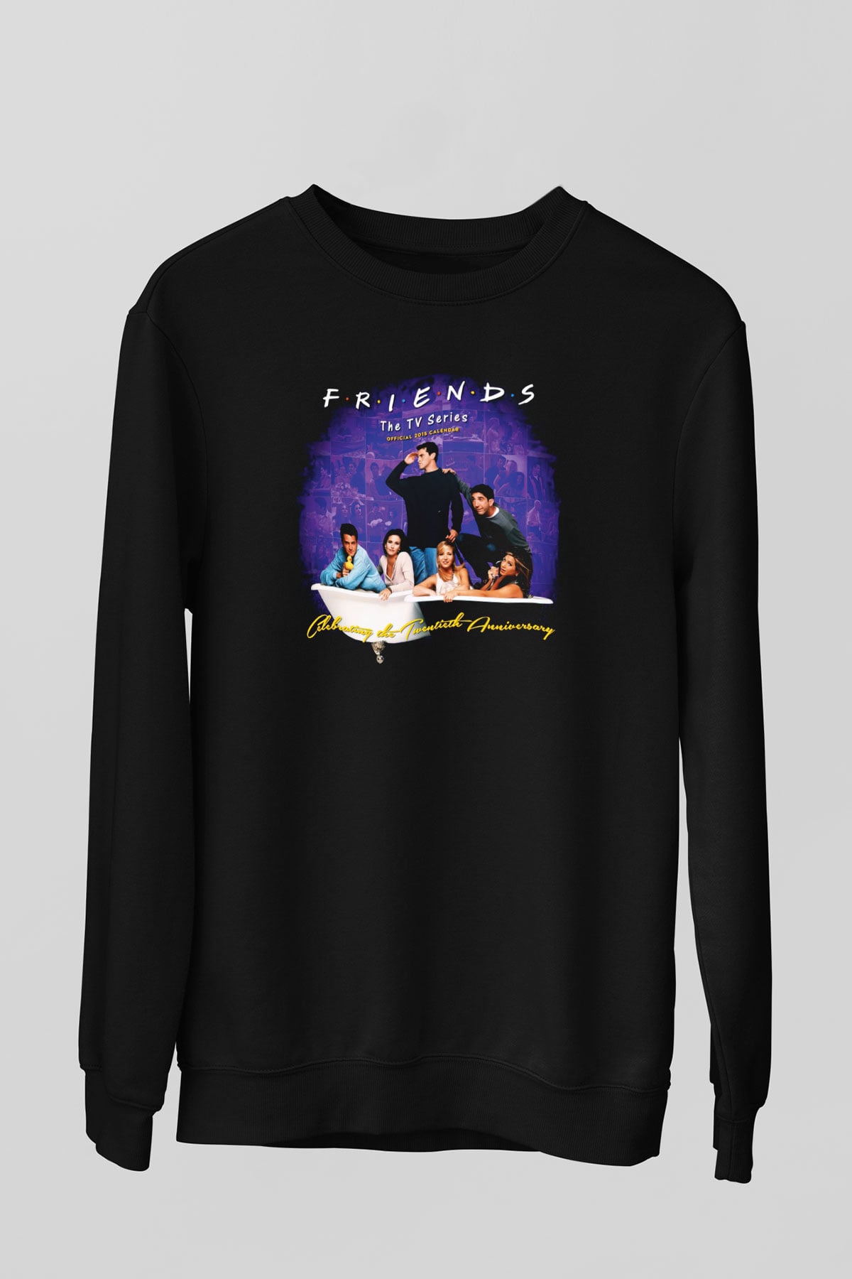 Friends Siyah Unisex Sweatshirt