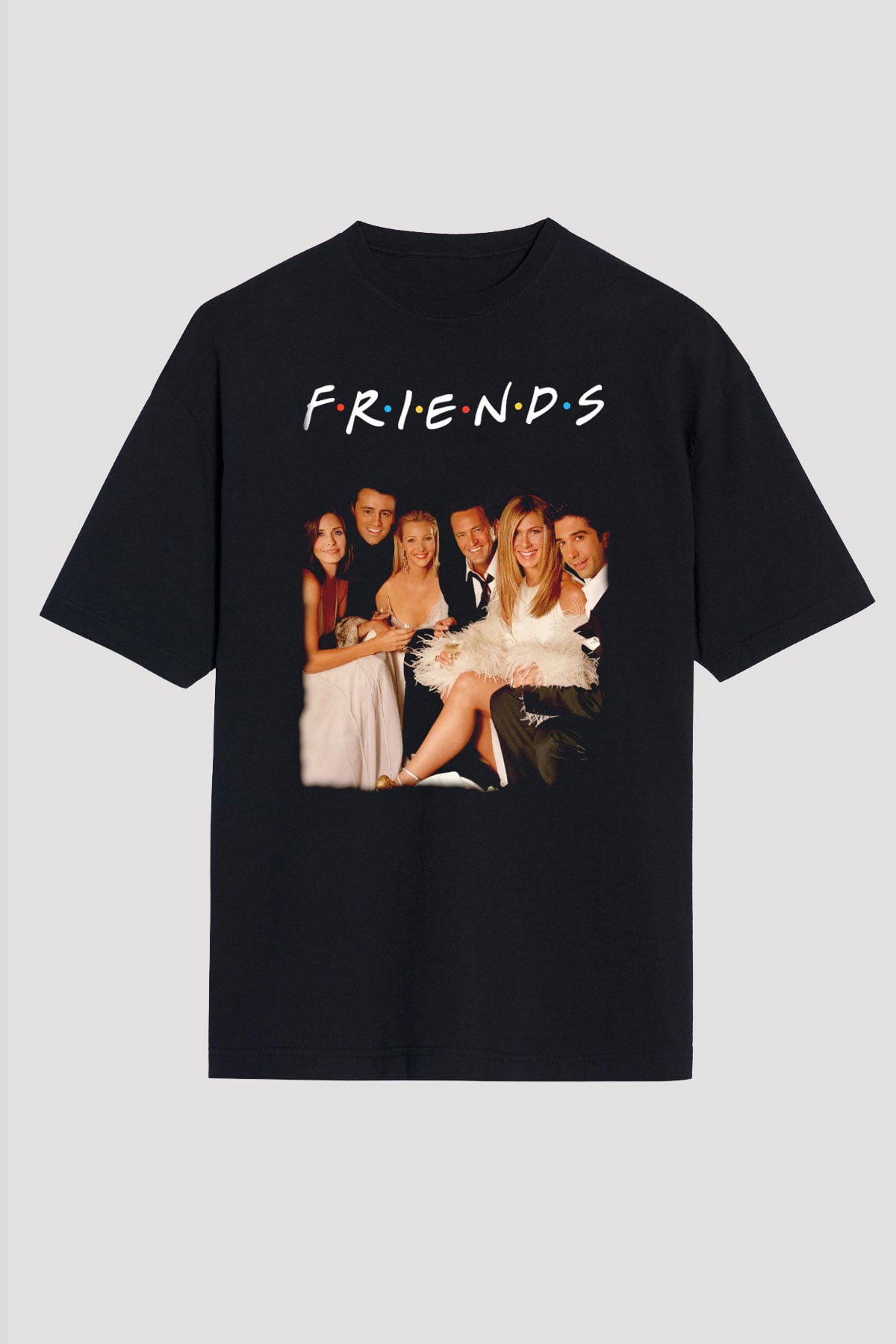 Friends Siyah Unisex Tişört