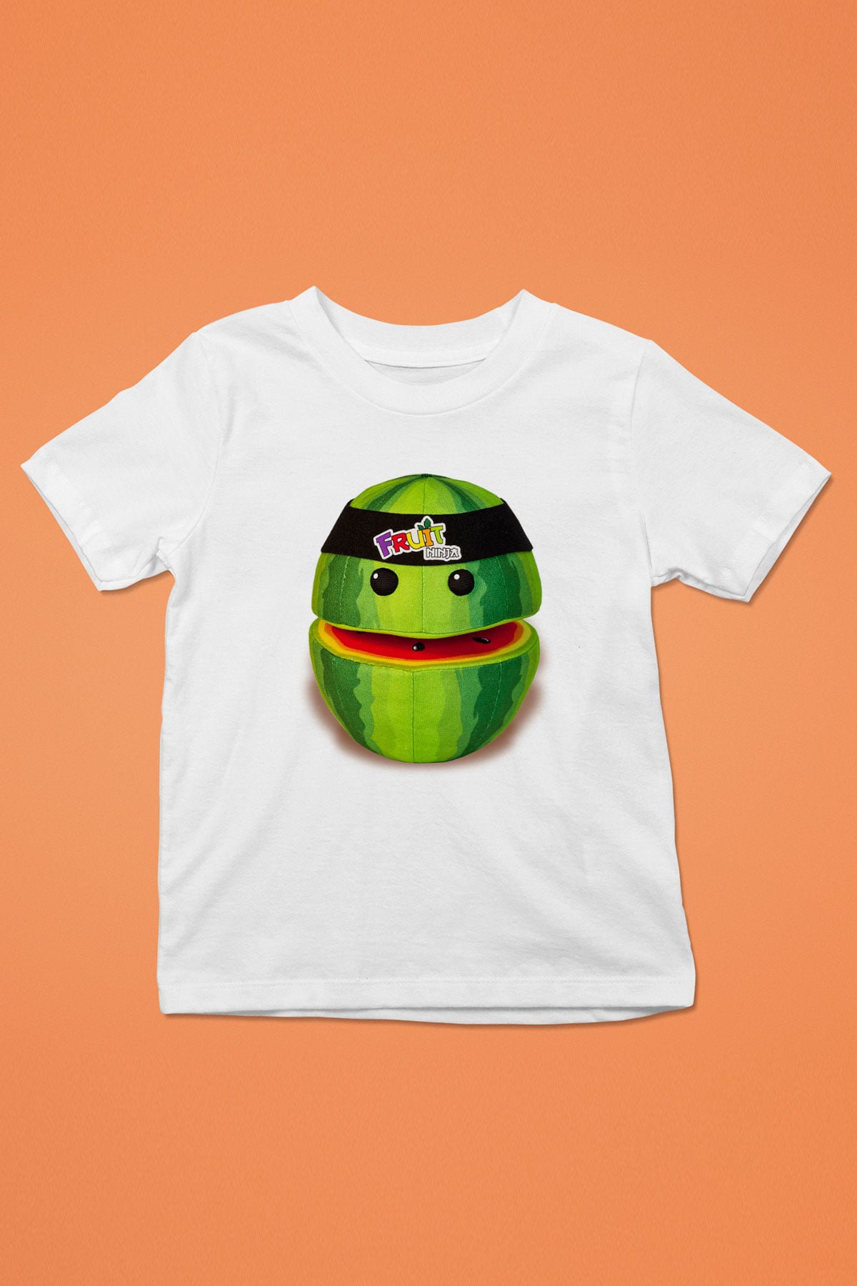 Fruit Ninja Baskılı Beyaz Unisex Çocuk Tişört