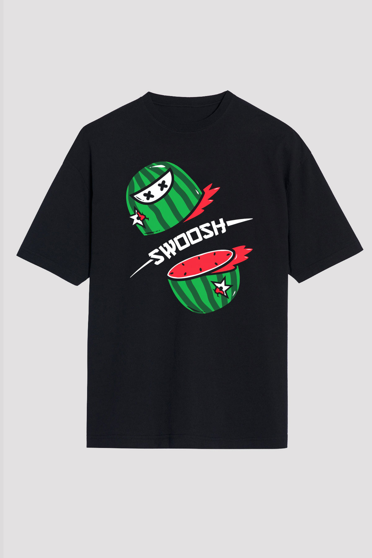 Fruit Ninja Siyah Unisex Tişört T-Shirt