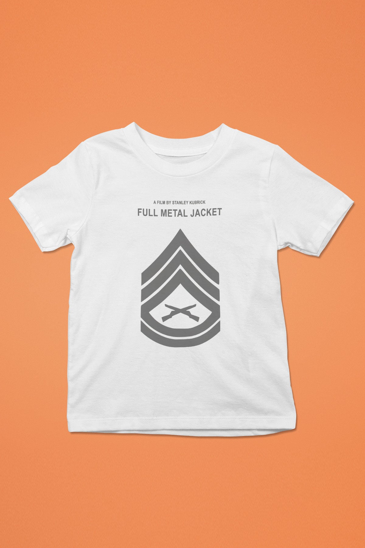 Full Metal Jacket Baskılı Beyaz Unisex Çocuk Tişört