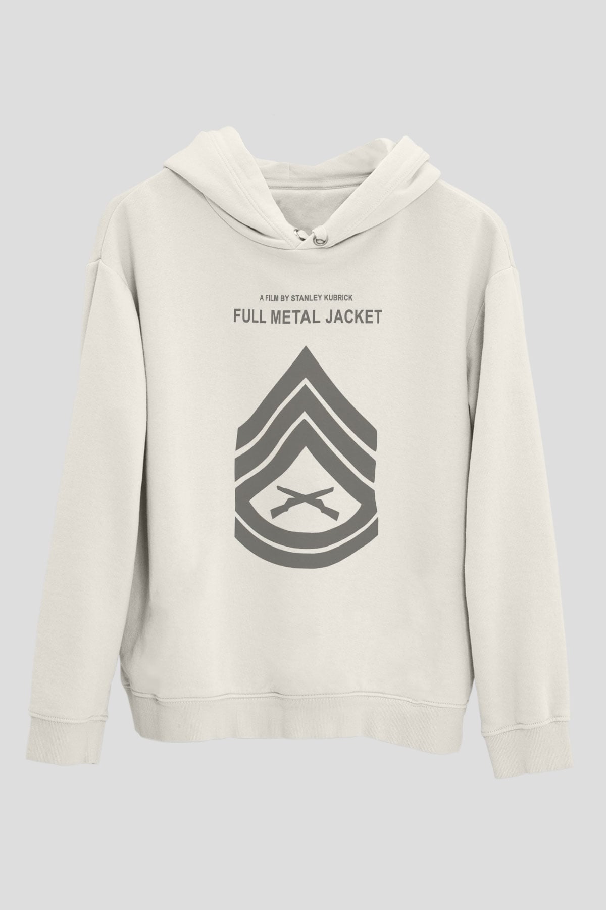 Full Metal Jacket Beyaz Unisex Hoodie