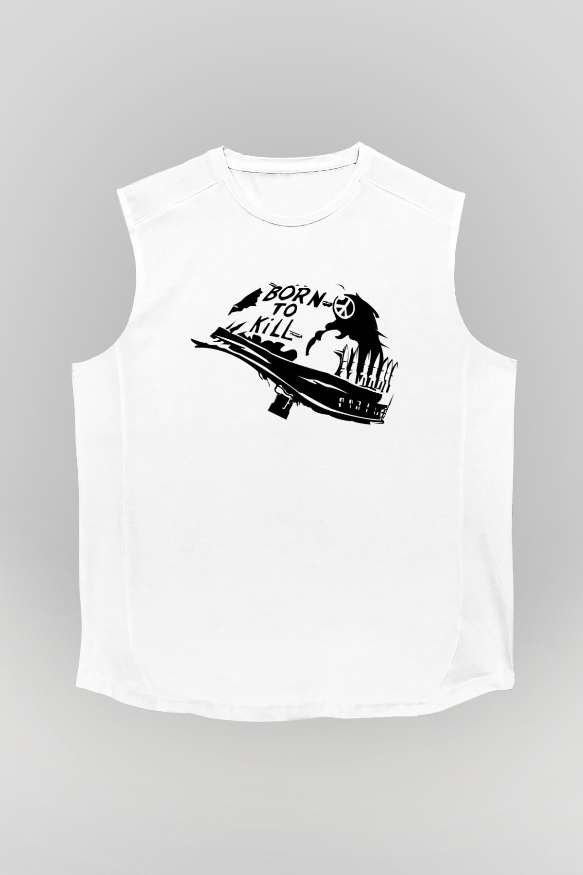 Full Metal Jacket Beyaz Unisex Kolsuz Tişört