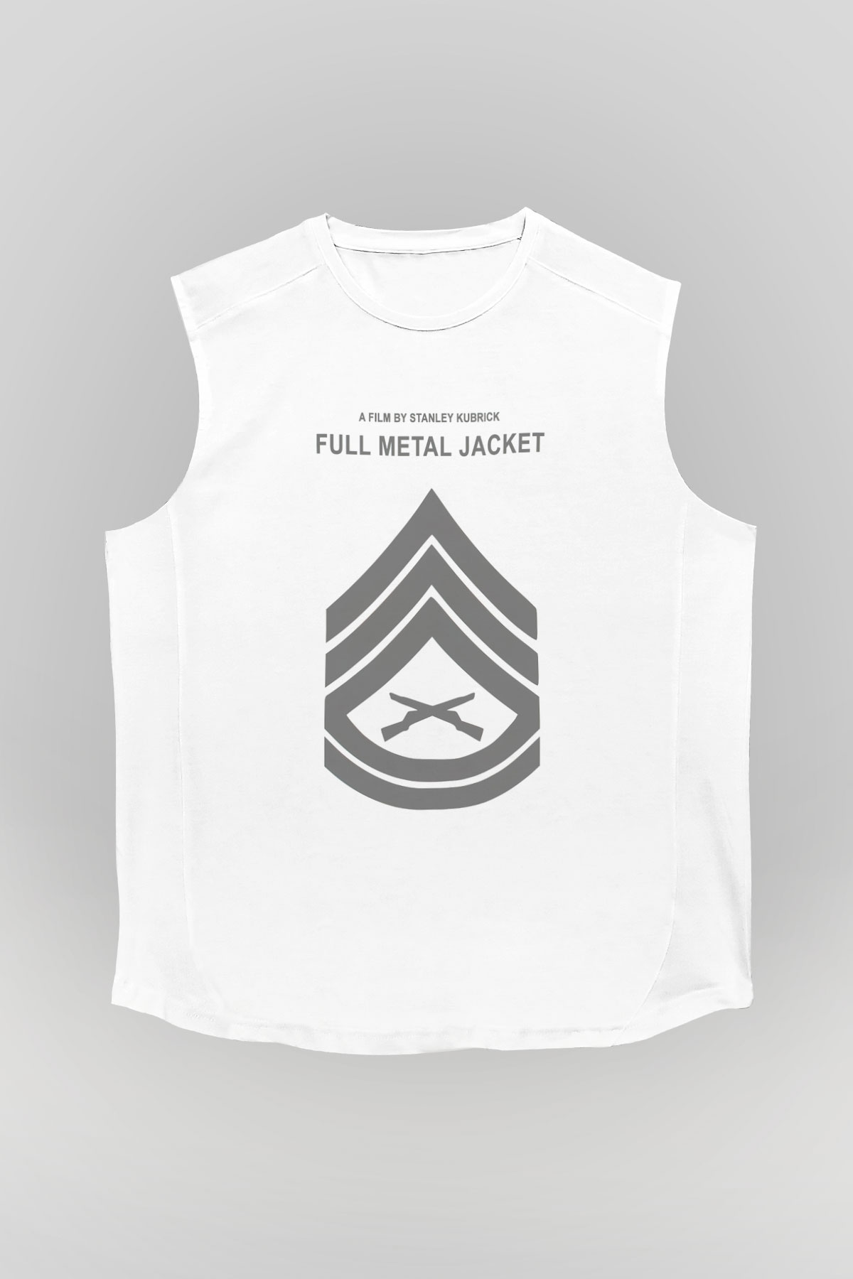 Full Metal Jacket Beyaz Unisex Kolsuz Tişört