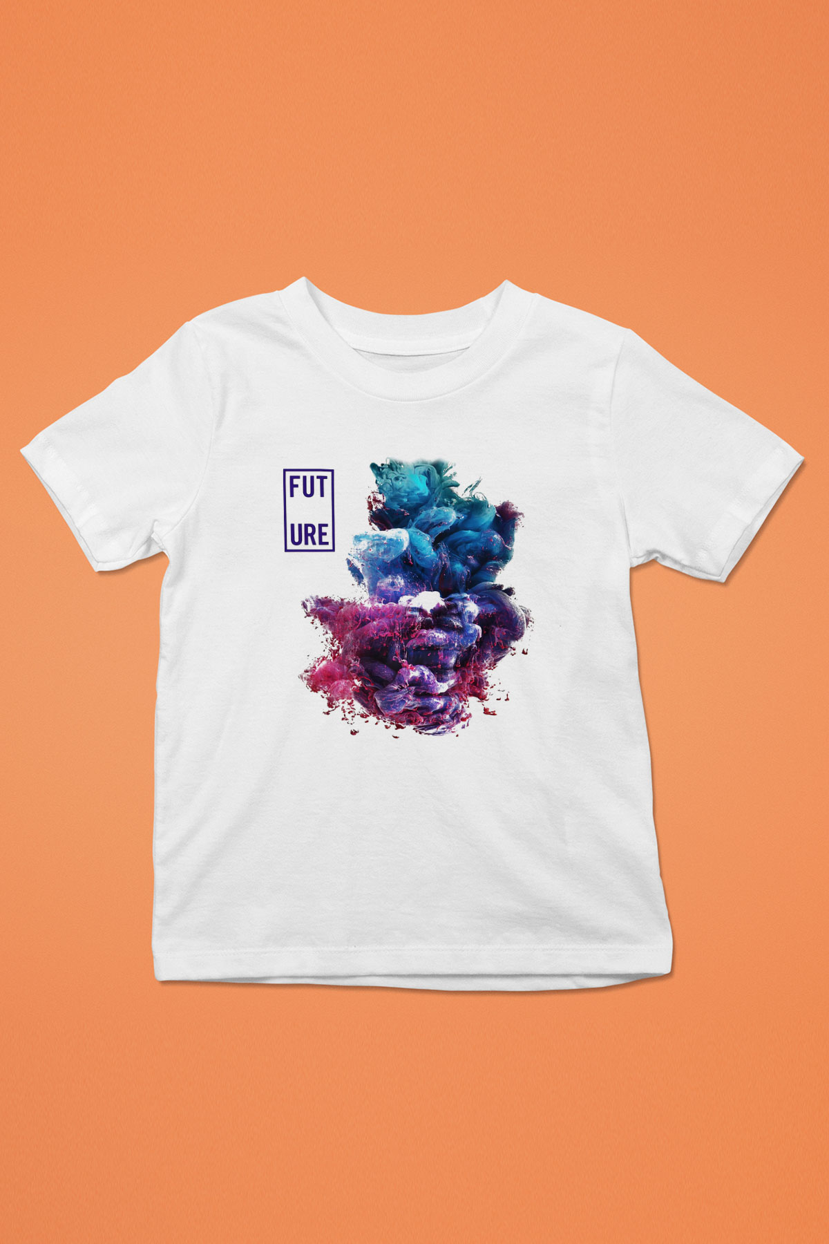 Future Baskılı Beyaz Unisex Çocuk Tişört