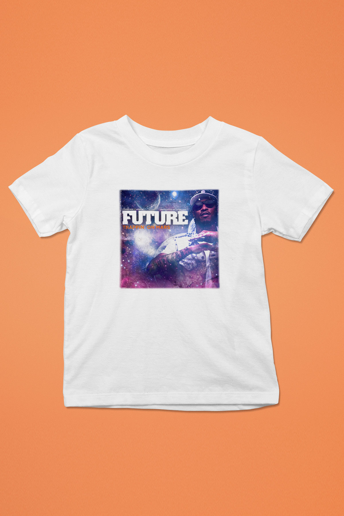 Future Baskılı Beyaz Unisex Çocuk Tişört