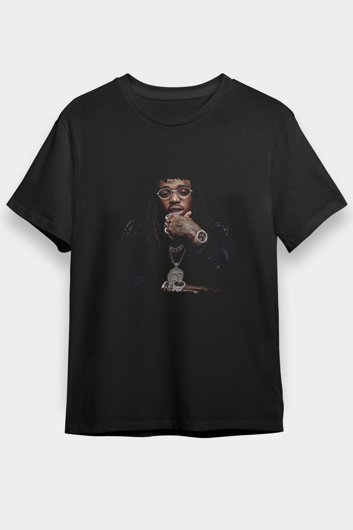 Future Baskılı Unisex Siyah Tişört
