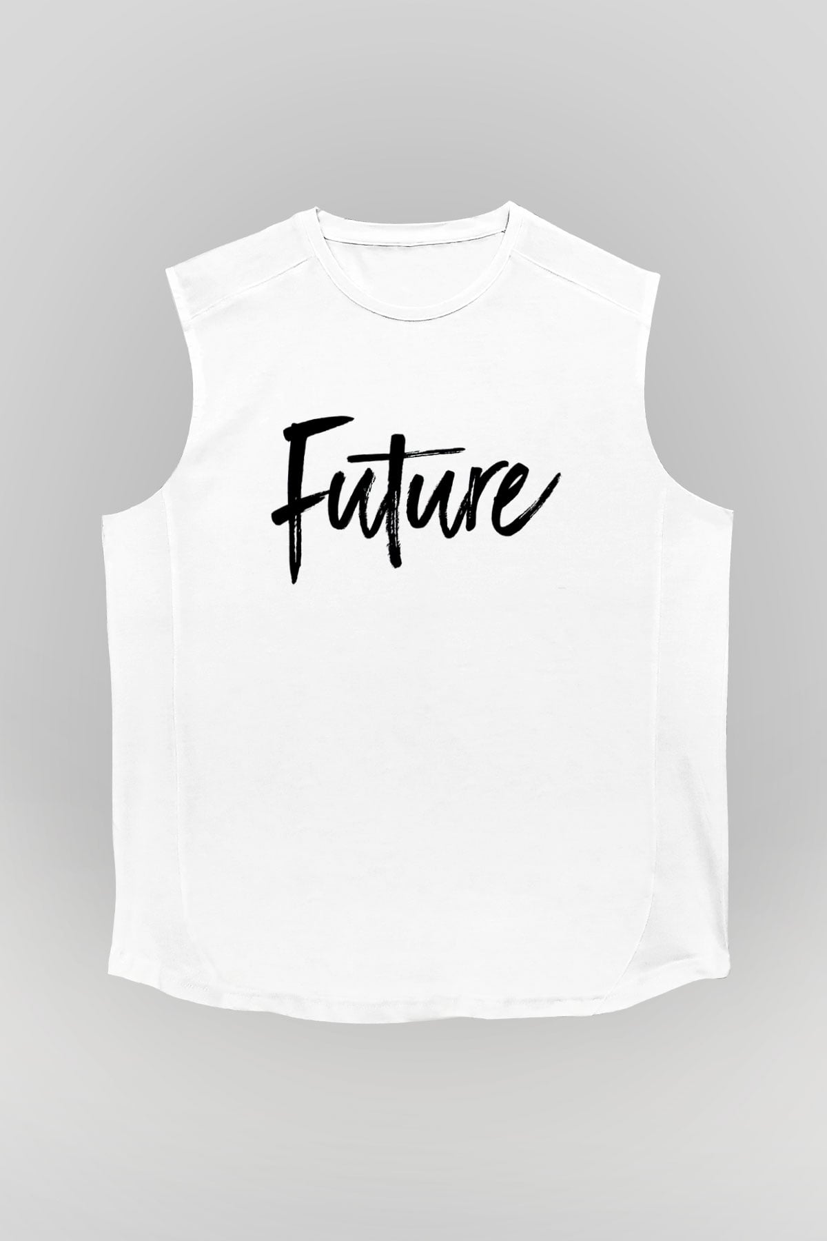 Future Beyaz Unisex Kolsuz Tişört