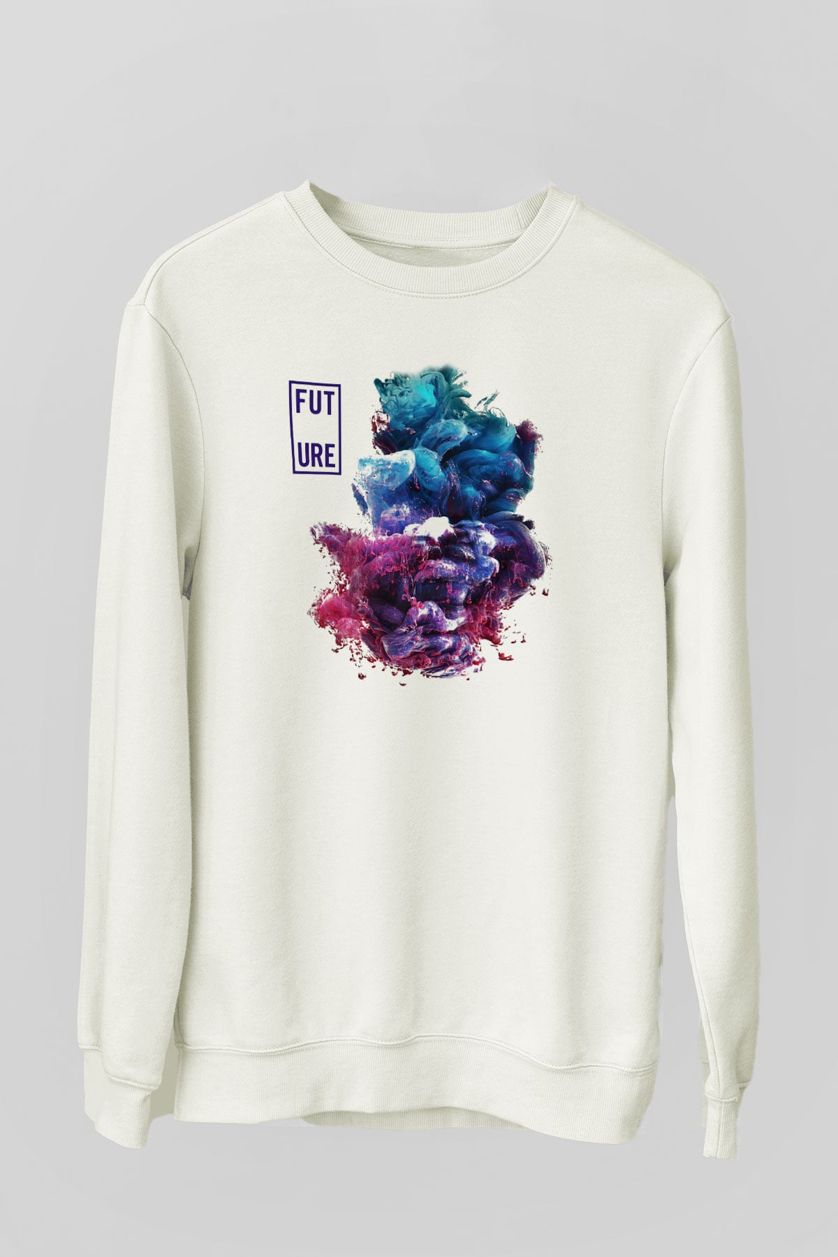 Future Beyaz Unisex Sweatshirt