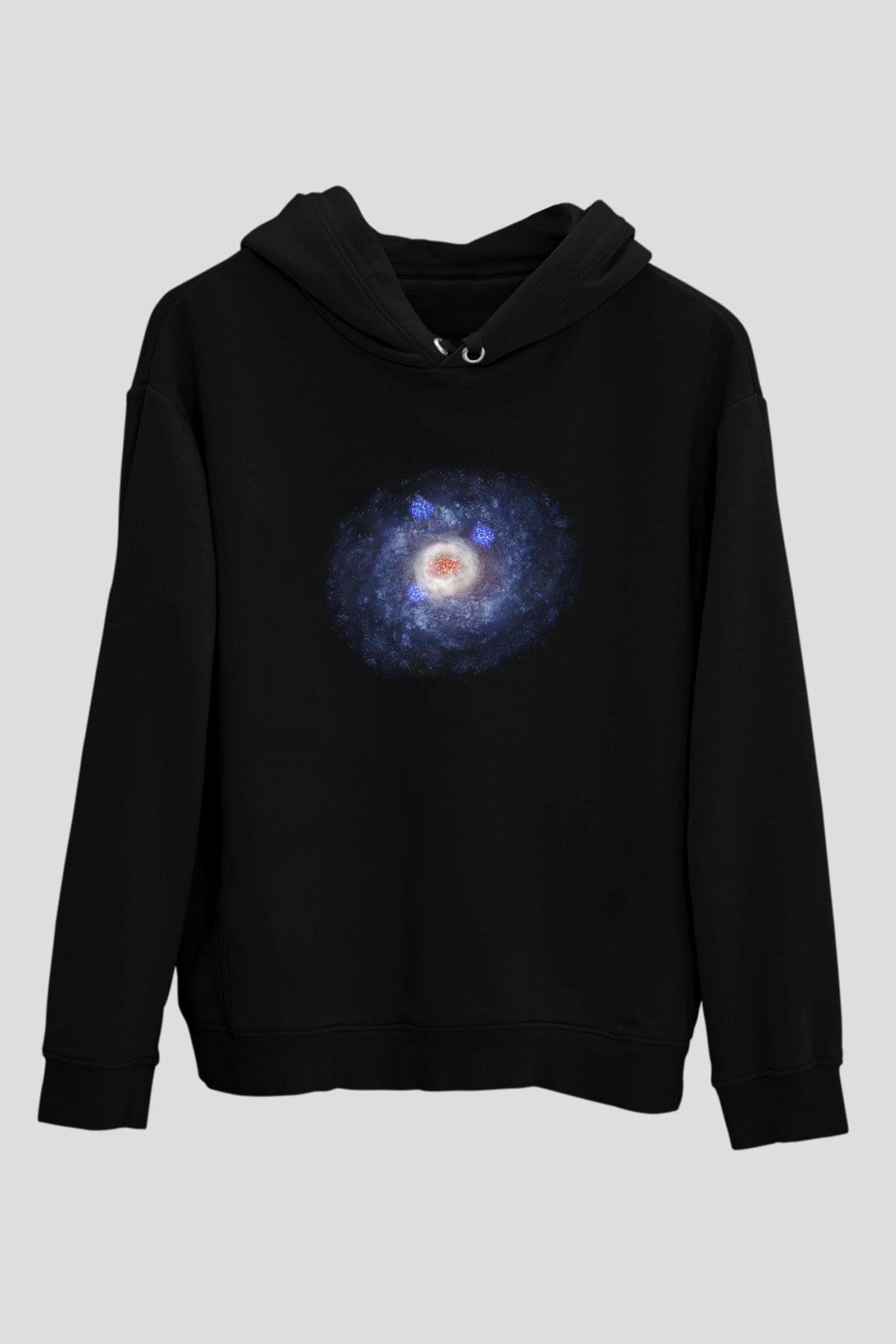 Galaksi Siyah Unisex Hoodie