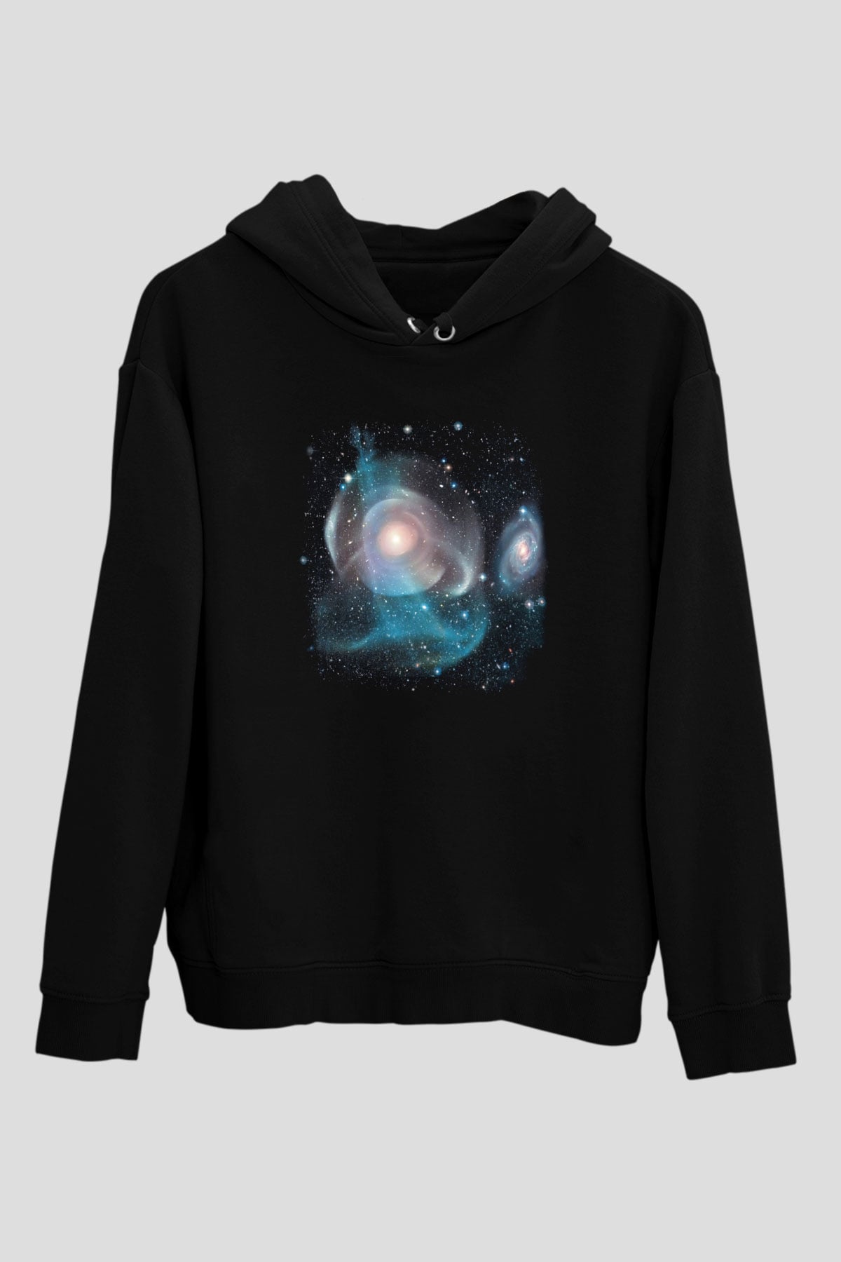 Galaksi Siyah Unisex Hoodie
