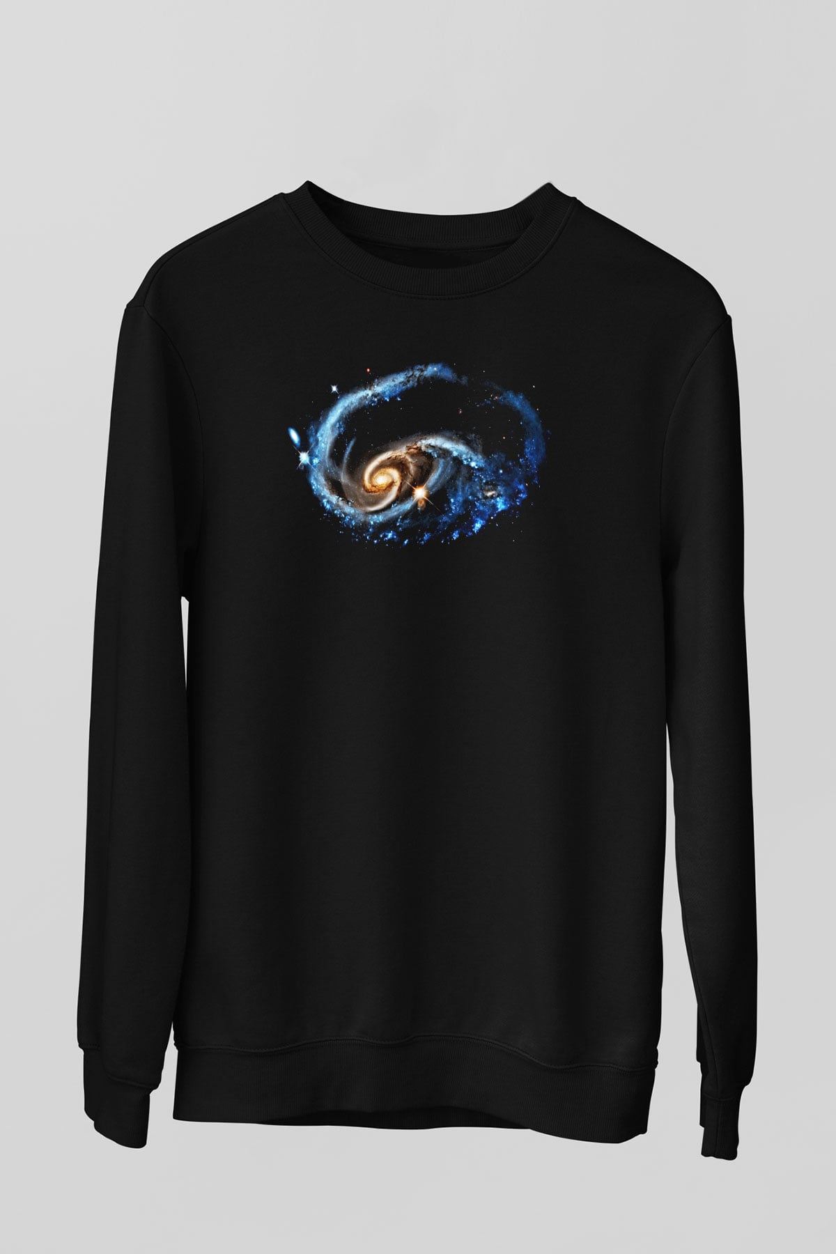 Galaksi Siyah Unisex Sweatshirt