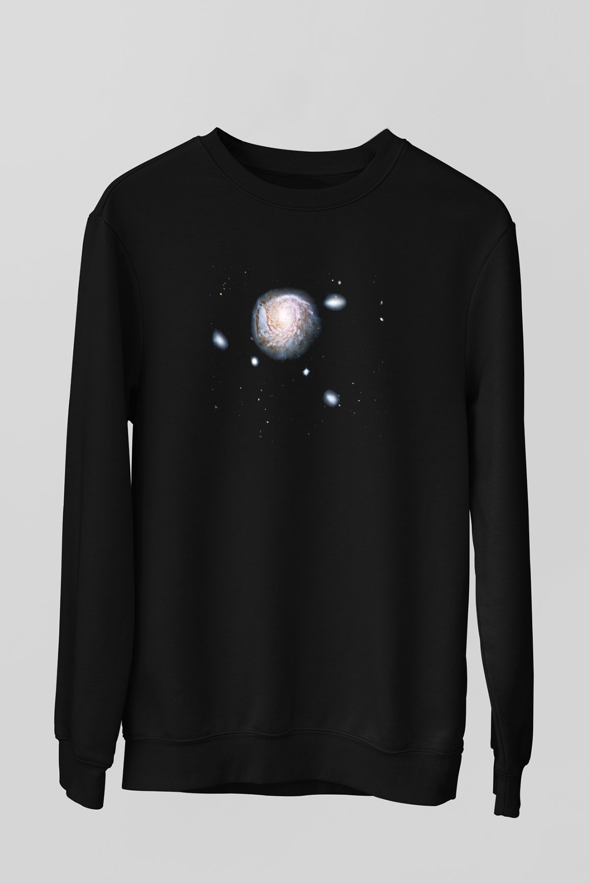 Galaksi Siyah Unisex Sweatshirt