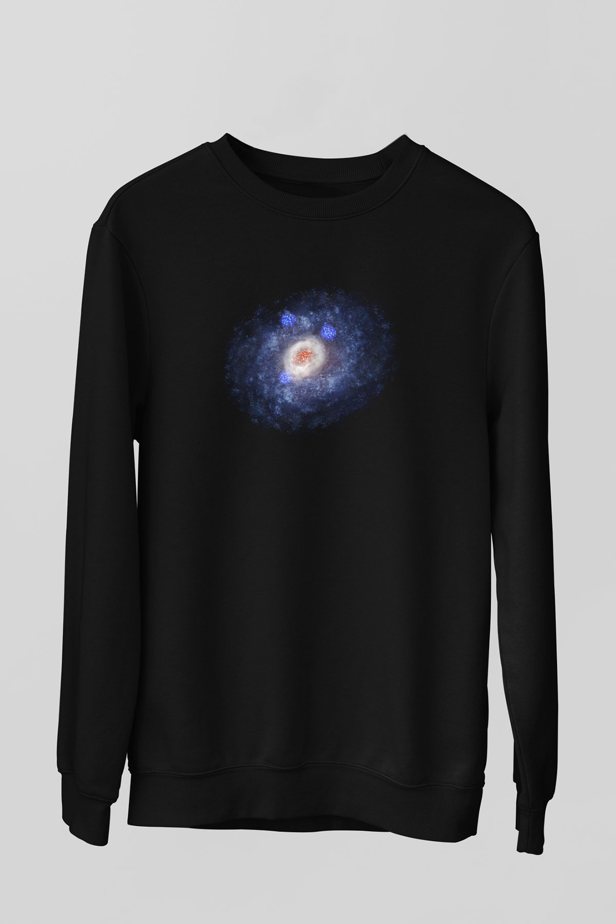 Galaksi Siyah Unisex Sweatshirt