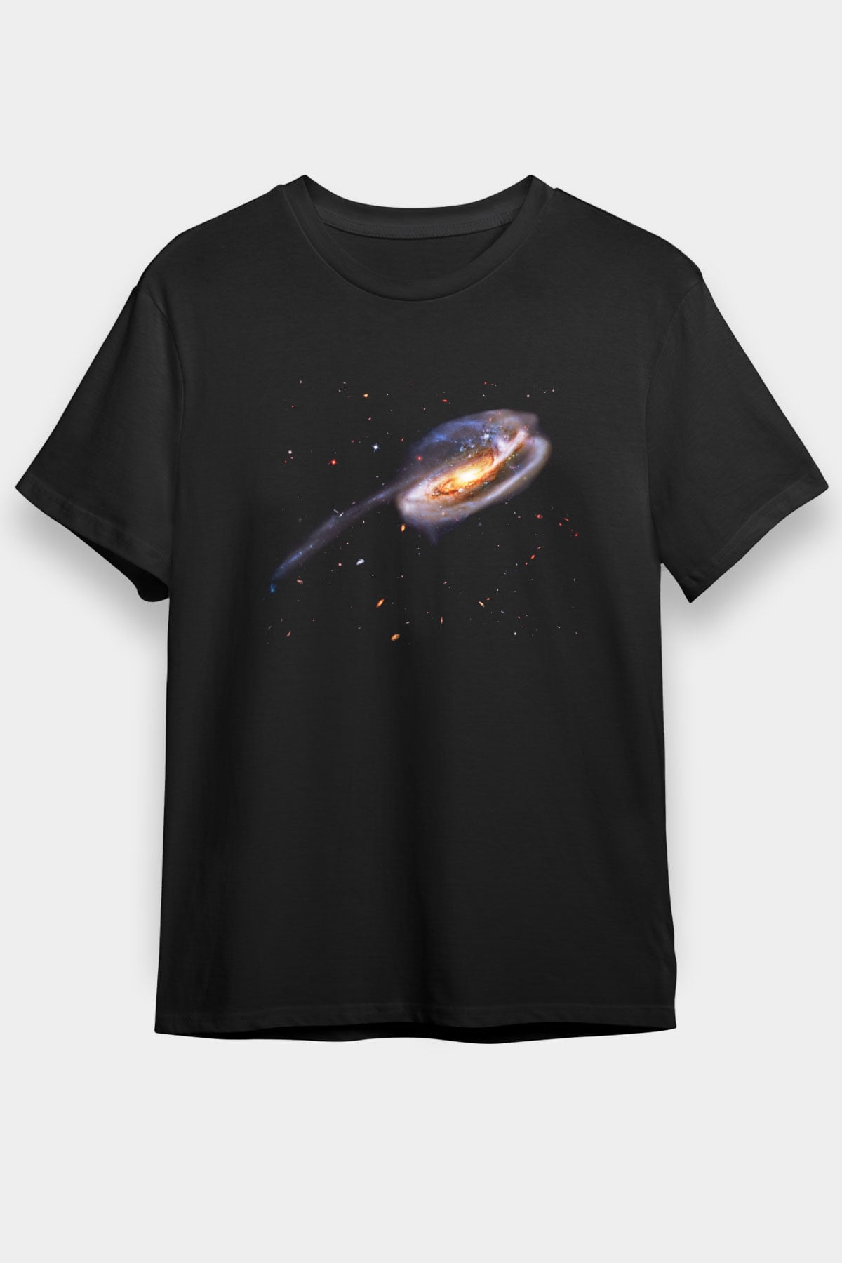 Galaksi Siyah Unisex Tişört T-Shirt - TişörtFabrikası