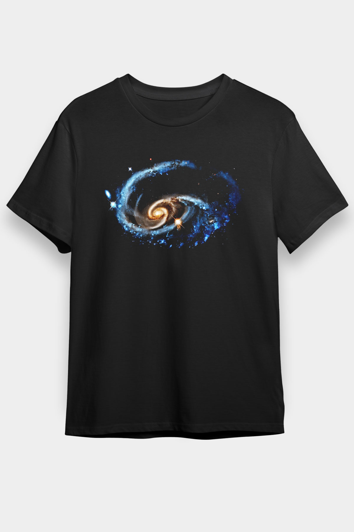 Galaksi Siyah Unisex Tişört T-Shirt - TişörtFabrikası