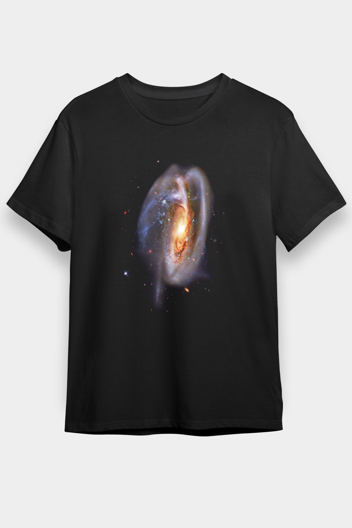 Galaksi Siyah Unisex Tişört T-Shirt - TişörtFabrikası