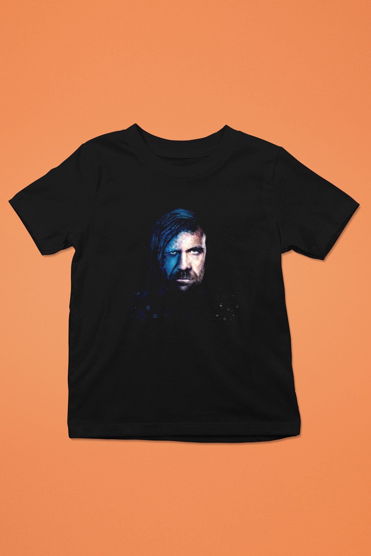 Game of Thrones Baskılı Siyah Unisex Çocuk Tişört