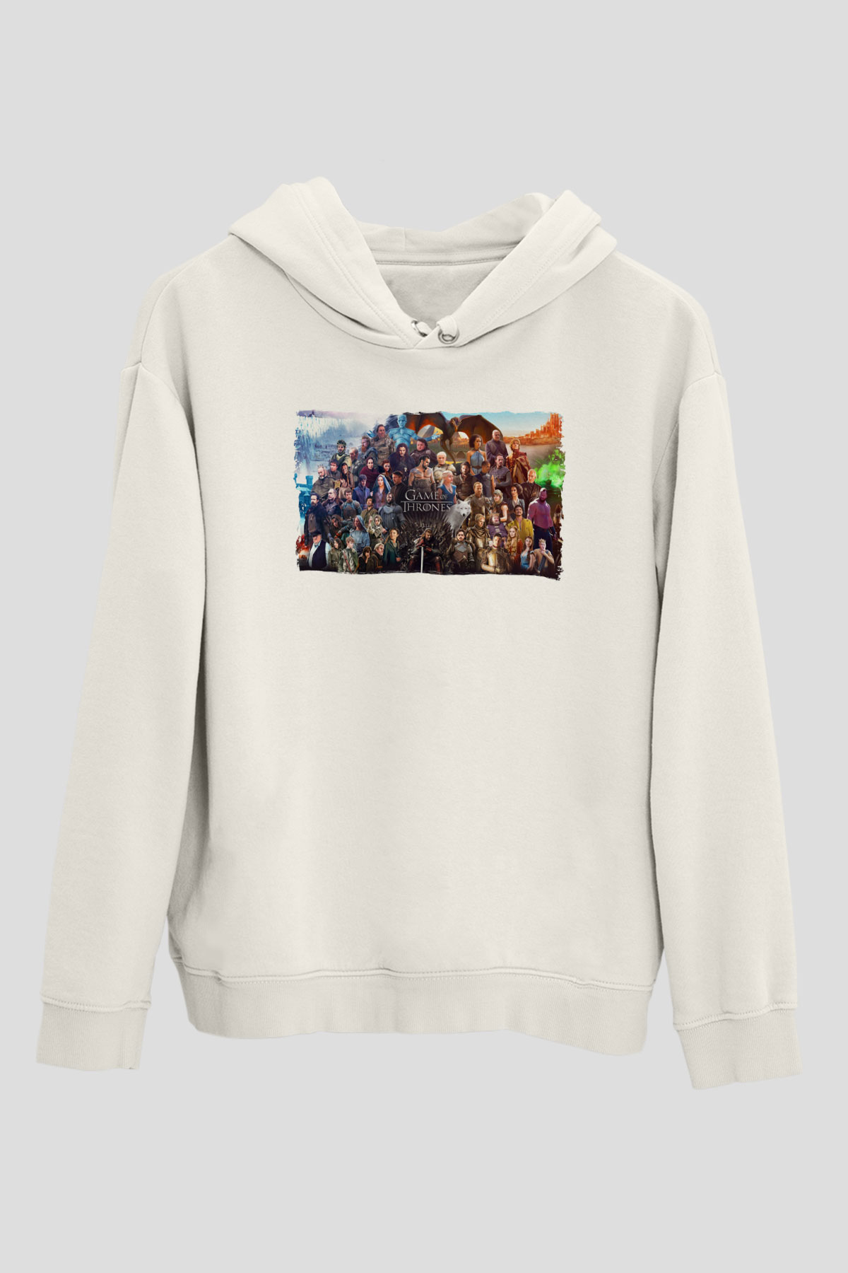 Game of Thrones Beyaz Unisex Hoodie