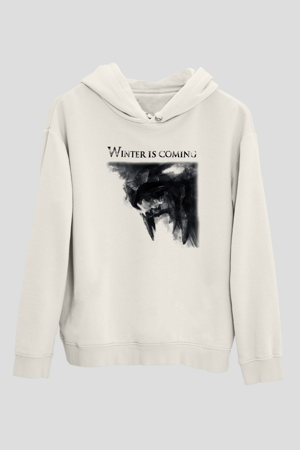 Game of Thrones Beyaz Unisex Kapşonlu Sweatshirt