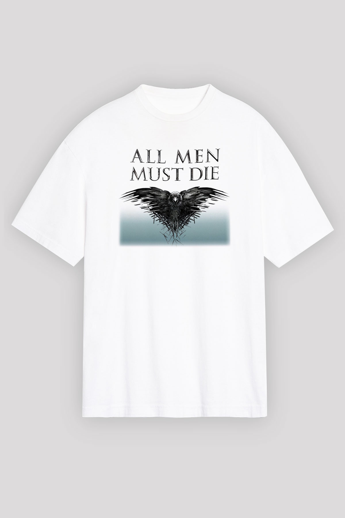 Game of Thrones Beyaz Unisex Oversize Tişört T-Shirt