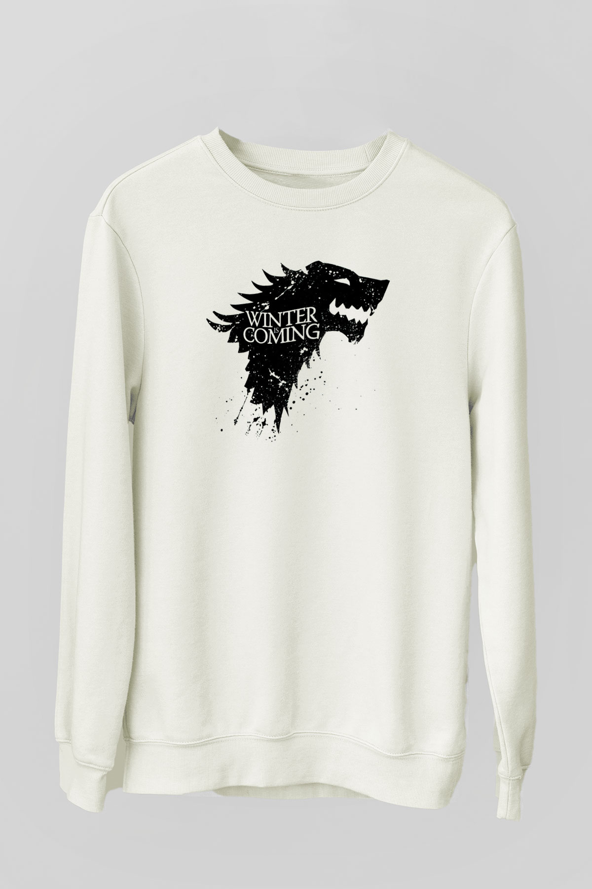 Game of Thrones Beyaz Unisex Sweatshirt