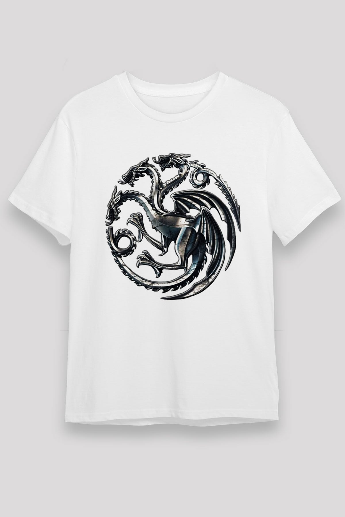 Game of Thrones Beyaz Unisex Tişört T-Shirt