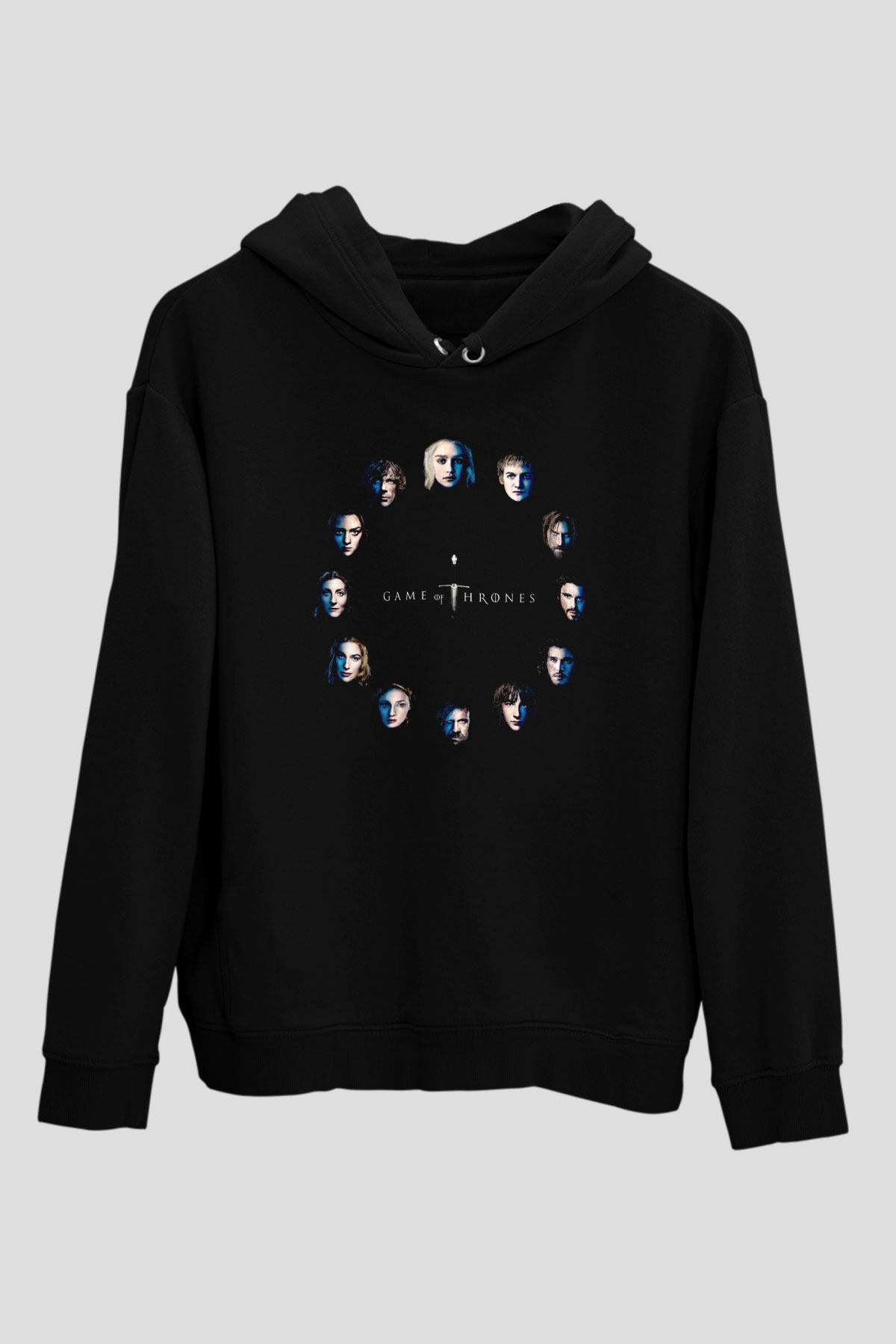 Game of Thrones Siyah Unisex Hoodie
