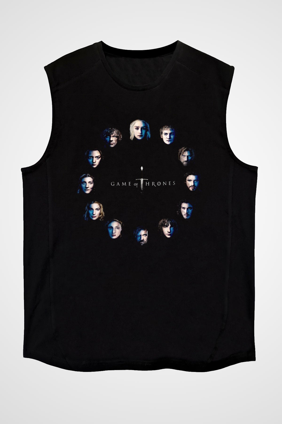 Game of Thrones Siyah Unisex Kolsuz Tişört