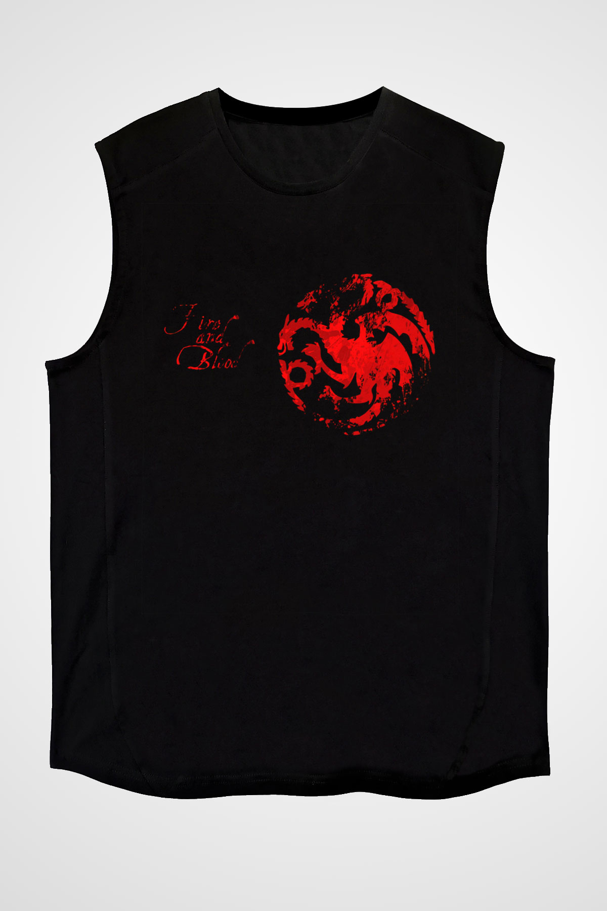 Game of Thrones Siyah Unisex Kolsuz Tişört
