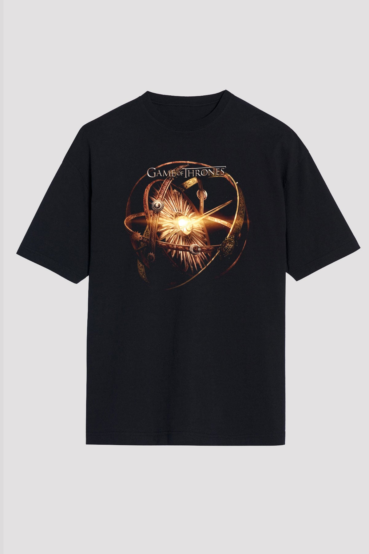 Game of Thrones Siyah Unisex Oversize Tişört T-Shirt