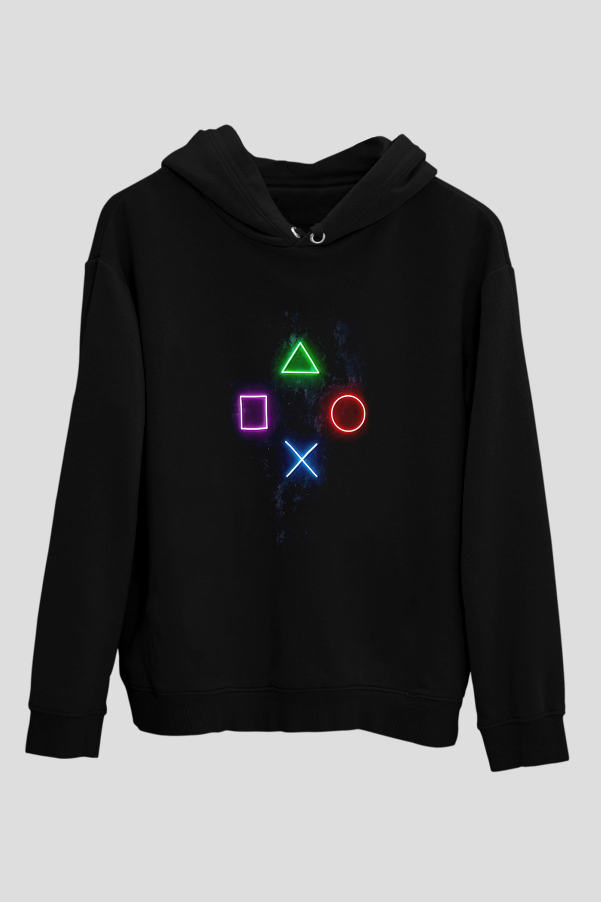 Game TemalıSiyah  Unisex Hoodie