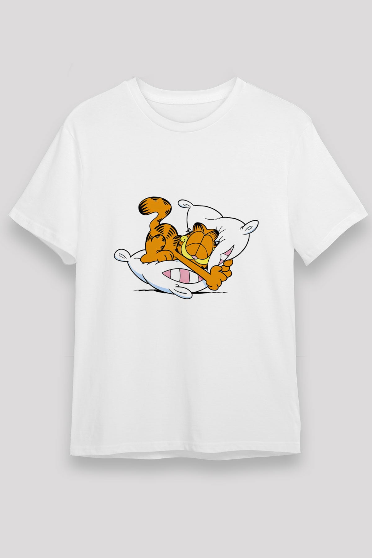 Garfield Beyaz Unisex Tişört