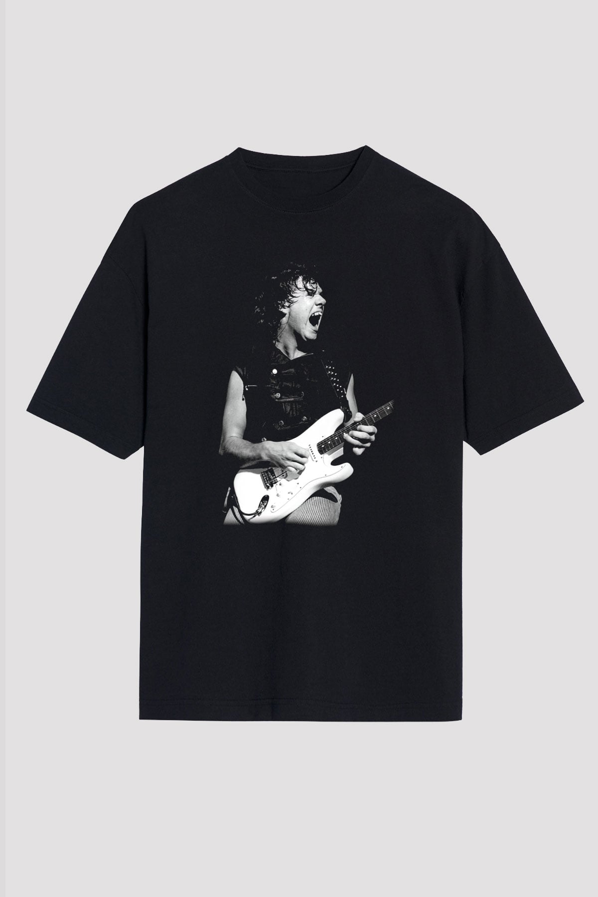 Gary Moore Siyah Unisex Oversize Tişört T-Shirt