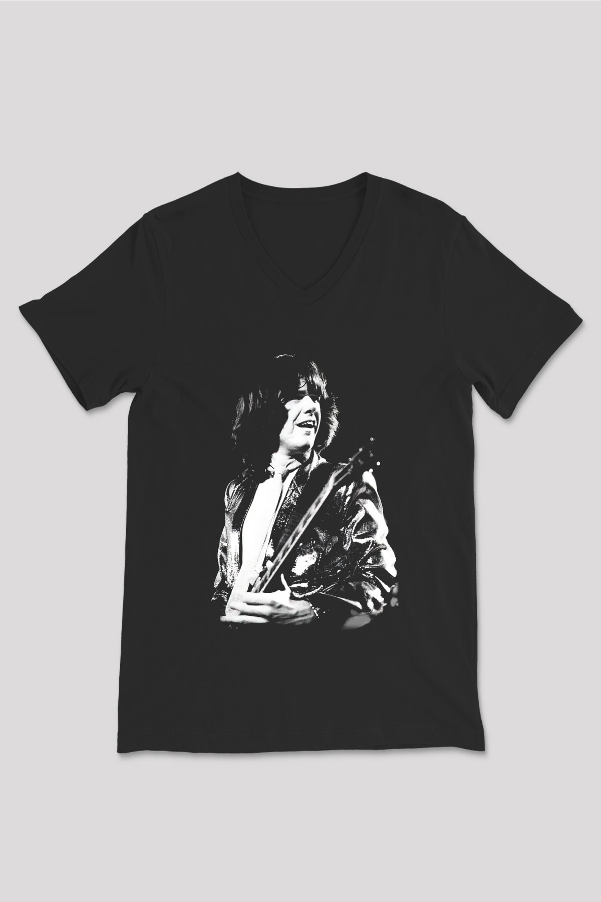 Gary Moore Siyah Unisex V Yaka Tişört T-Shirt