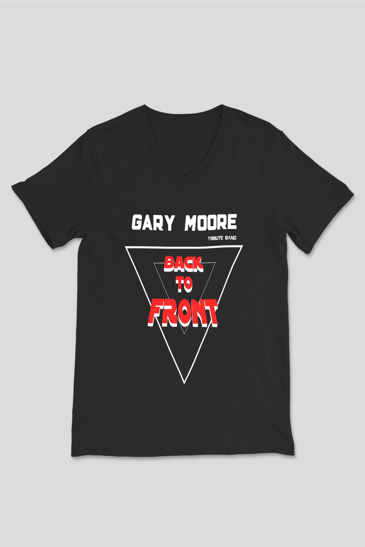 Gary Moore Siyah Unisex V Yaka Tişört T-Shirt
